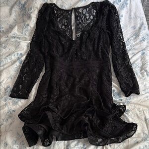 Elegant Black Lace Dress